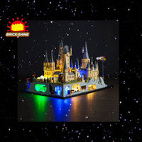 Brick Shine -  Light Kit for  LEGO® Hogwarts Castle and Grounds 76419(Blue)