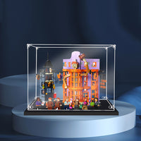 Display King -Acrylic display case with screw for LEGO® Diagon Alley: Weasleys' Wizard Wheezes 76422
