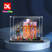 Display King -Acrylic display case with screw for LEGO® Diagon Alley: Weasleys' Wizard Wheezes 76422
