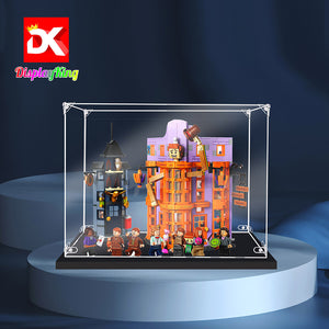 Display King -Acrylic display case with screw for LEGO® Diagon Alley: Weasleys' Wizard Wheezes 76422