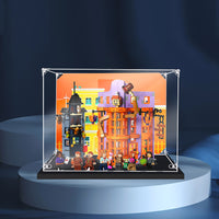 Display King -Acrylic display case with screw for LEGO® Diagon Alley: Weasleys' Wizard Wheezes 76422
