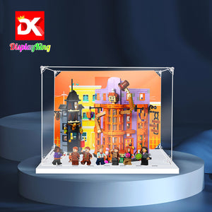 Display King -Acrylic display case with screw for LEGO® Diagon Alley: Weasleys' Wizard Wheezes 76422