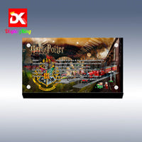 Display King - Acrylic display plaque for Lego Hogwarts Express Train Set withHogsmeade Station 76423
