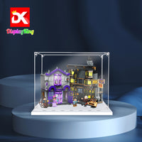 Display King -Acrylic display case with screw for LEGO® Ollivanders & Madam Malkin's Robes 76439
