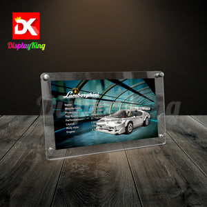 Display King - Acrylic photo frame for Lego Lamborghini Countach 76908