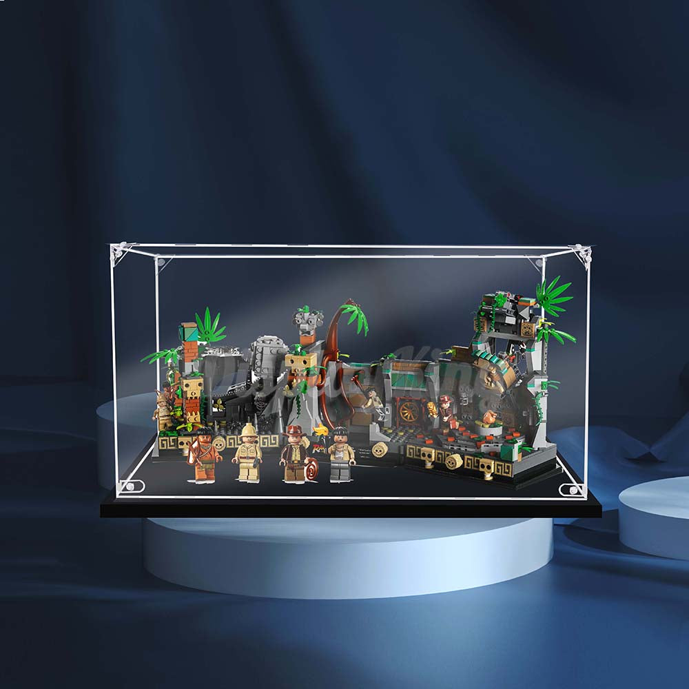 Display King - Acrylic display case with screw for LEGO®Temple of the Golden ldol 77015