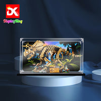 Display King -Acrylic display case with screw for LEGO® Dinosaur Fossils: Triceratops 77985
