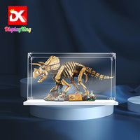 Display King -Acrylic display case with screw for LEGO® Dinosaur Fossils: Triceratops 77985
