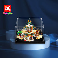 Display King - Acrylic display case for LEGO® The Heavenly Realms 80039 3mm Thickness dust-Free and Crystal Clear Display case with Screw
