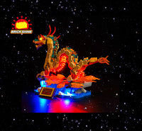 Brick Shine -  Light Kit for  LEGO® Auspicious Dragon 80112
