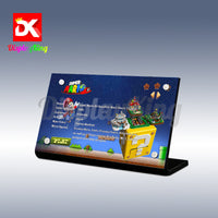 Display King - Acrylic display plaque for Lego Super Mario 64 Question Mark Block 71395
