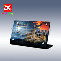 Display King - Acrylic display plaque for Lego Hogwarts Castle 71043
