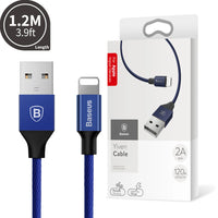 Baseus Yiven USB to Lightning Data Charging Cable for iPhone 1.2M -Navy

