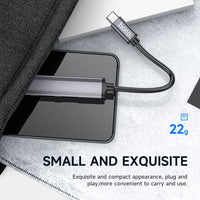 hoco HB26 4 in 1 adapter(Type-C to USB3.0+USB2.0 - metal gray