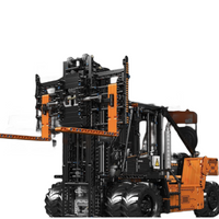 MOULD KING 17044 Orange Heavy Stacker With Motor with 4579 Pieces
