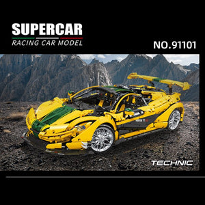 JIESTAR 91101 Yellow McLaren Sports Car With 3316 Pieces