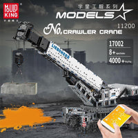 MOULD KING 17002 Crane Liebherr LTR 11200 With Motor with 3719 Pieces
