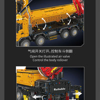 MOULD KING 17050 Actros Self-Loading Crane With Motor with 4012 Pieces