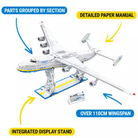 JIE STAR 57014 An-225 transport aircraft Building Block 5350pcs
