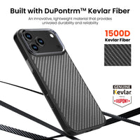 REDEFYNE Armor Xtreme Soft TPU+1500D Kevlar Case Cover With Magnetic Ring for iPhone 17 Pro / 18 Pro
