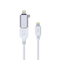 AIXUN UL1 Lightning to Lightning OTG IOS Adapter Cable U Disk Data Transmission Line
