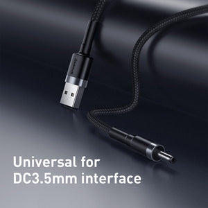 Baseus Cafule Cable USB to DC 3.5mm 2A 1m-Gray+Black