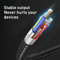 Baseus Cafule Cable USB to DC 3.5mm 2A 1m-Gray+Black
