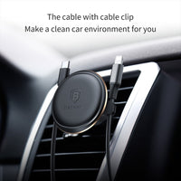 Baseus Car Mount Magnetic Air Vent Phone Holder with Cable Clip
