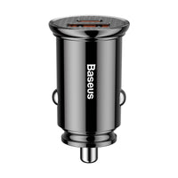 Baseus Circular Plastic A+C 30W PPS Car Charger-Black
