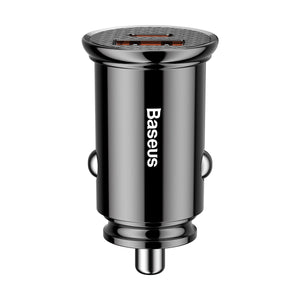 Baseus Circular Plastic A+C 30W PPS Car Charger-Black