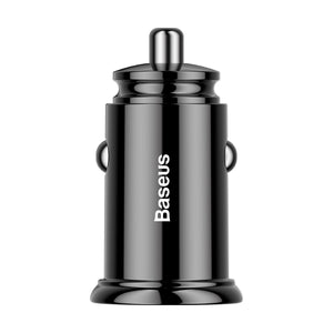 Baseus Circular Plastic A+C 30W PPS Car Charger-Black