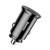 Baseus Circular Plastic A+C 30W PPS Car Charger-Black
