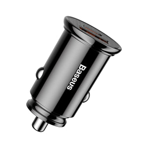 Baseus Circular Plastic A+C 30W PPS Car Charger-Black