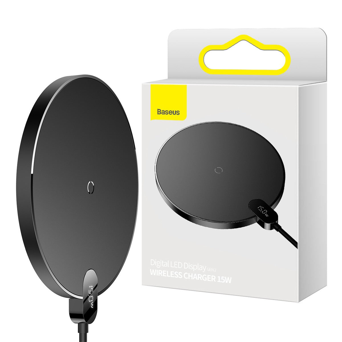 Baseus Digital LED Display Gen 2 Wireless Charger 15W-Black | Goodstuff ...