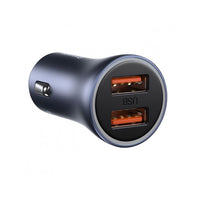 Baseus Golden Contactor Pro Dual Fast Charger Car Charger U+U 40W (CCJD-A0G)-Dark Gray
