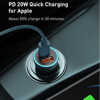 Baseus Golden Contactor Pro Dual Fast Charger Car Charger U+U 40W (CCJD-A0G)-Dark Gray
