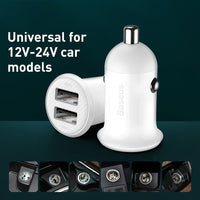 Baseus Grain Pro Car Charger (Dual USB 4.8A)
