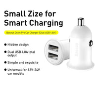 Baseus Grain Pro Car Charger (Dual USB 4.8A)
