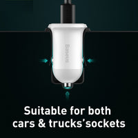 Baseus Grain Pro Car Charger (Dual USB 4.8A)
