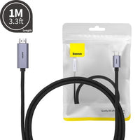 Baseus High Definition Series Graphene Type-C to HDMI 4K Adapter Cable