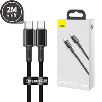 Baseus High Density Braided Fast Charging Data Cable Type-C to Type-C 100W 2M
