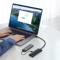 Baseus Hub Lite Series 4 Port USB HUB (USB 3.0 X 4 25cm) WKQX030001-Black
