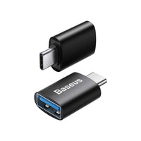 Baseus Ingenuity USB-C to USB-A Adapter OTG USB 3.1 ZJJQ000001-Black
