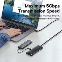 Baseus Lite Series 4-Port Type-C HUB Adapter (Type-C to USB 3.04 )
