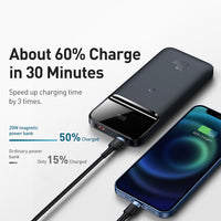 Baseus Magnetic Wireless Quick Charging Power Bank 10000mAh 20W (2022 Overseas Edition) PPCX010201-Blue
