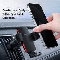 Baseus Metal AgeⅡ Gravity Car Mount (Air Outlet Version)-Black
