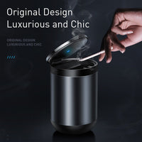 Baseus Premium Mini Car Ashtray with LED Light
