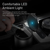 Baseus Premium Mini Car Ashtray with LED Light
