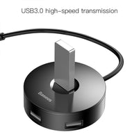 Baseus Round Box HUB Adapter (USB3.0 to USB3.0 x 1 + USB2.0 x 3) 1m
