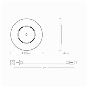 Baseus Simple Magnetic Wireless Qi Charger 15W (Suit for IP12)